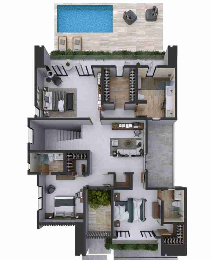 Luxury and Modern 4BR Villa for sale Punta Cana with large pool 2 Luxury and Modern 4BR Villa for sale Punta Cana with large pool 2