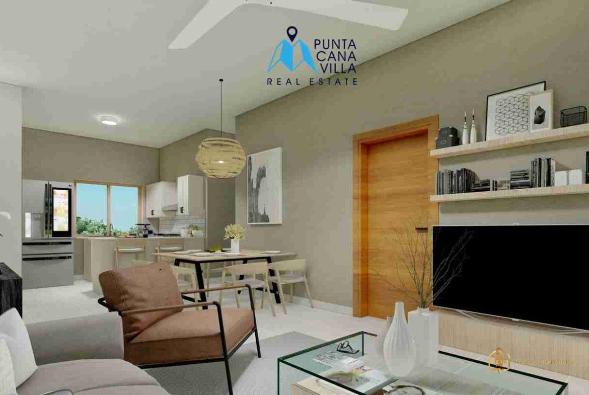 Costa Bavaro Garden Condo for sale in bavaro living room1