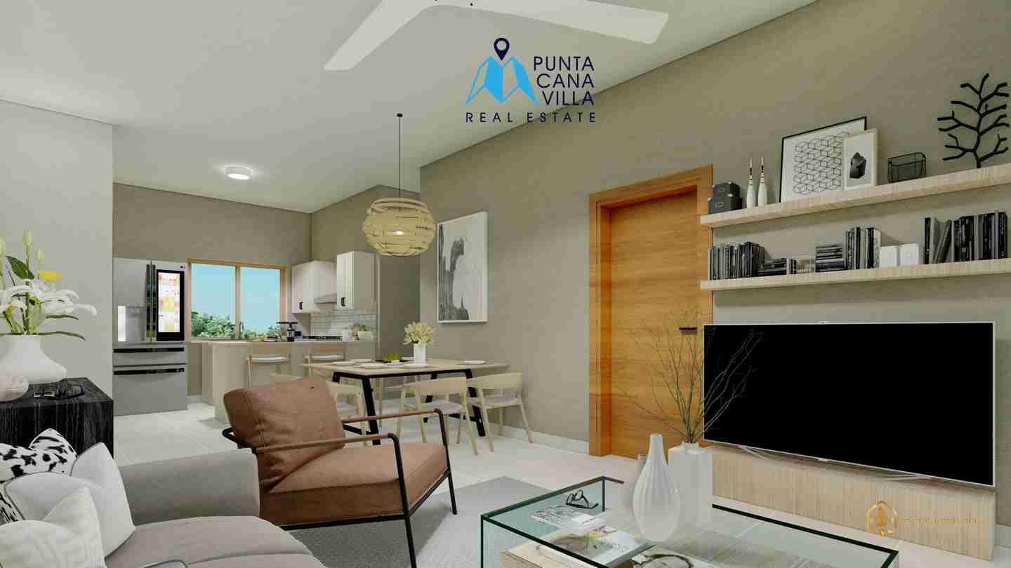 Costa Bavaro Garden Condo for sale in bavaro living room1