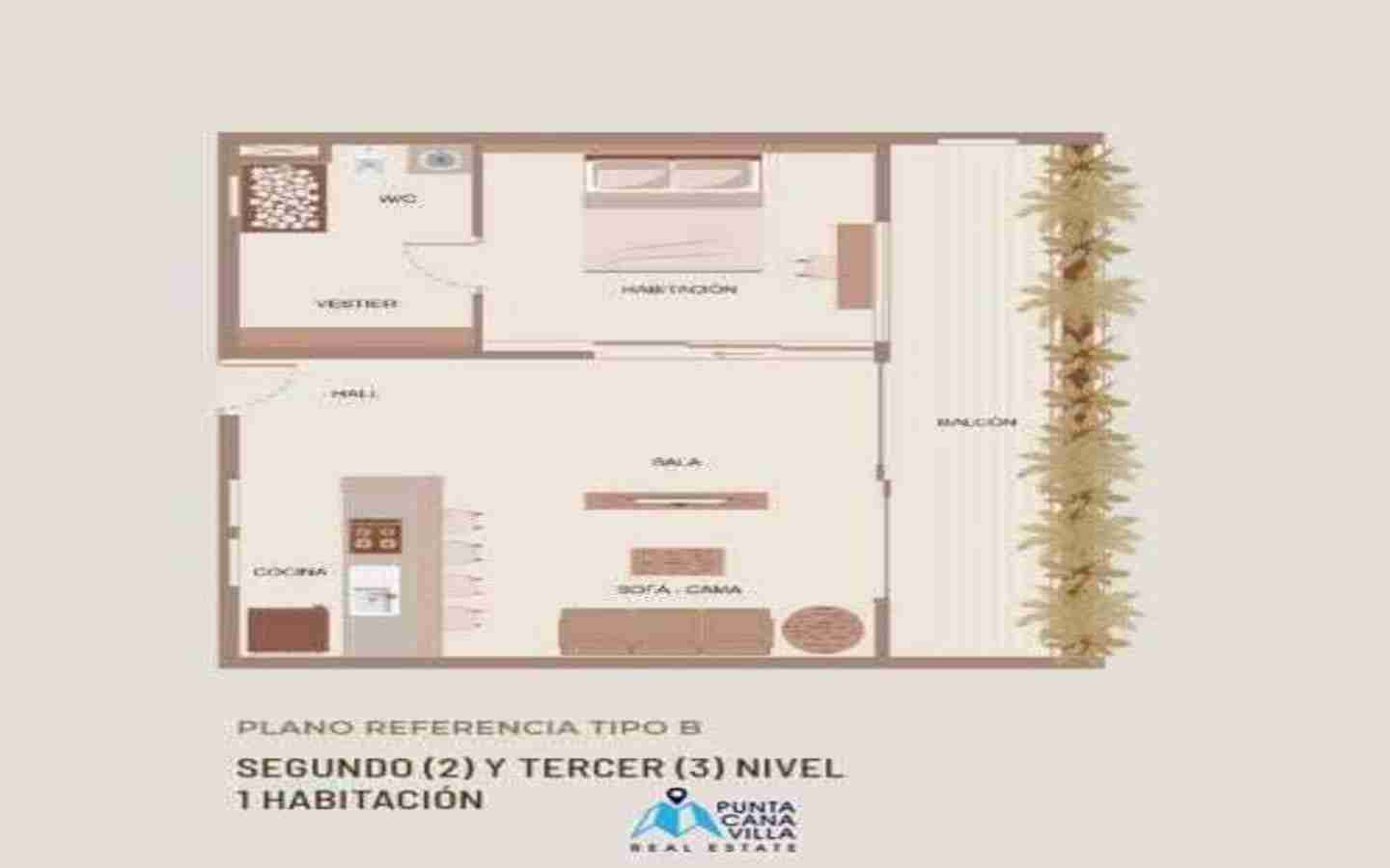 Wonderful One Bedroom Condo For Sale In Vista Cana, Punta Cana () Wonderful One Bedroom Condo For Sale In Vista Cana, Punta Cana ()