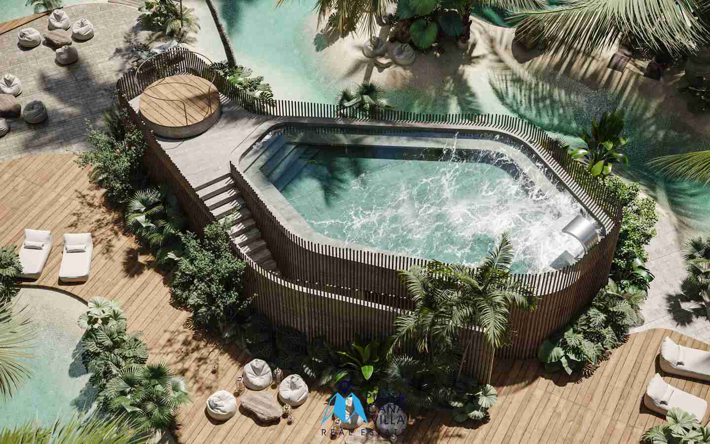 Jacuzzi for , Chukum Lagoon, condo for sale in Vista Cana, Punta Cana. Jacuzzi for , Chukum Lagoon, condo for sale in Vista Cana, Punta Cana.