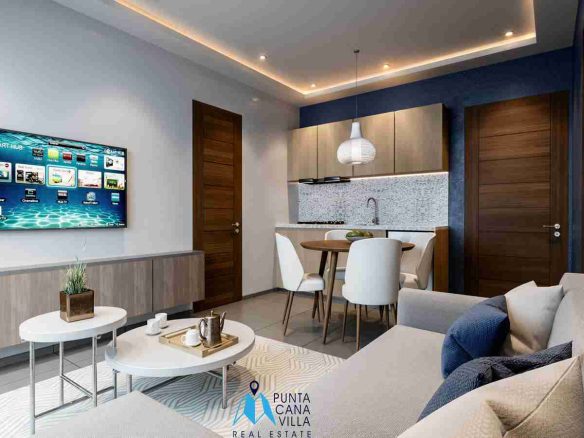 Gorgeous One Bedroom Studio Apartment Available for Sale in Vista Cana, Punta Cana with Gym Access