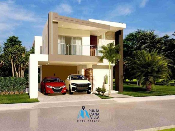 Exquisite Three Bedroom Villa with Balcony Ready for Sale in Bavaro, Punta Cana