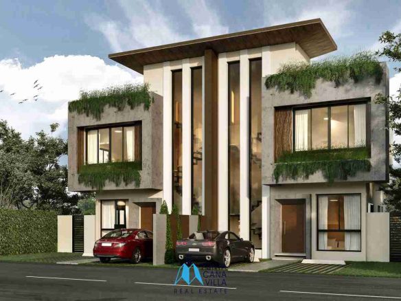 Luxurious Three Bedroom Townhouse For Sale In Vista Cana, Punta Cana With Communal Swimming Pool
