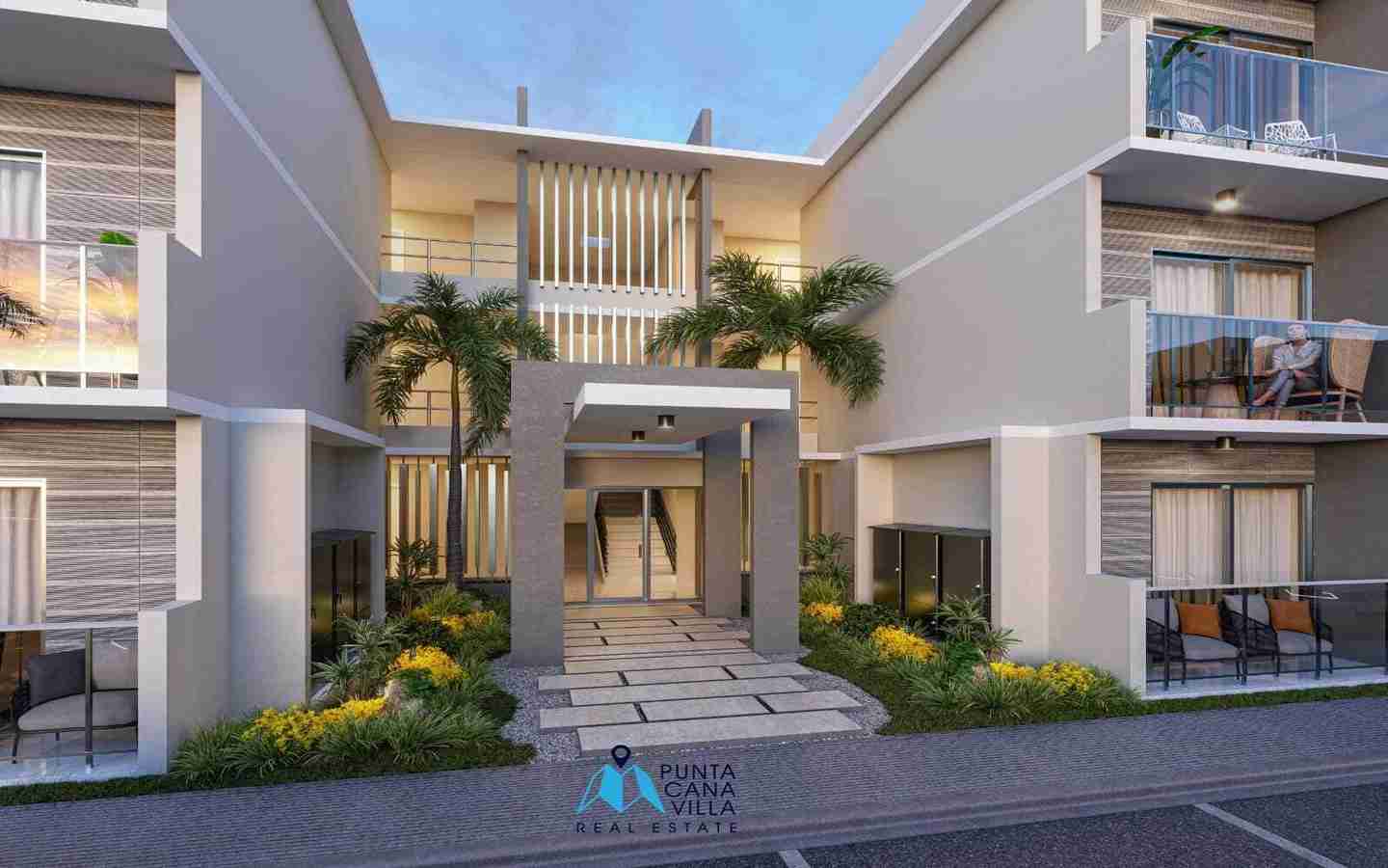 Modern Two-Bedroom Condo Available for Sale in Bavaro, Punta Cana with Advanced Home Automation System