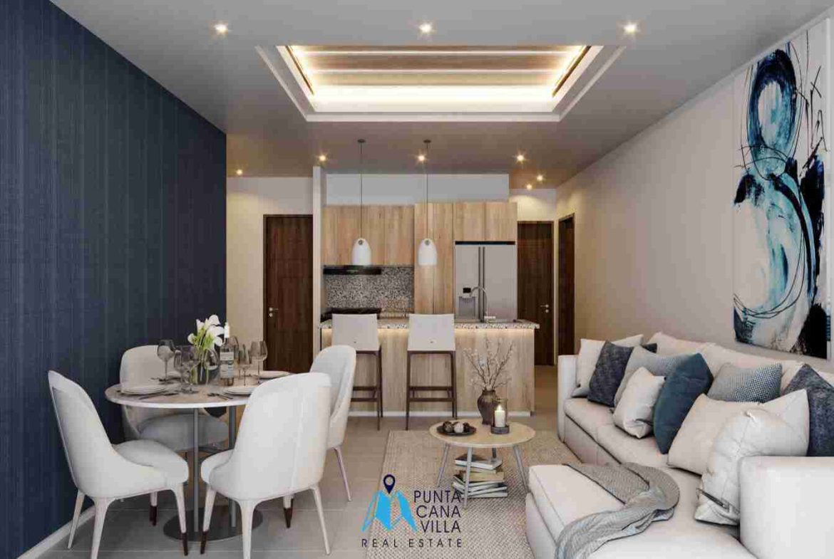 Stylish Two Bedroom Condo For Sale In Vista Cana, Punta Cana With Pet Park ()