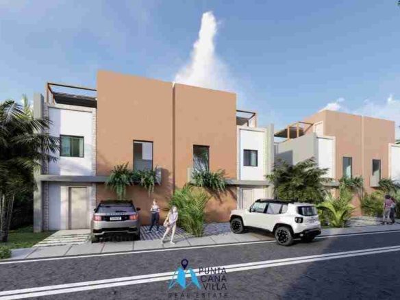 Stunning Two Bedroom Villa Available for Purchase in Bavaro, Punta Cana with Two Parking Spaces