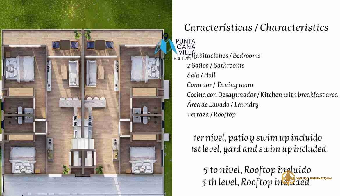 forest punta cana condo for sale two bedrooms