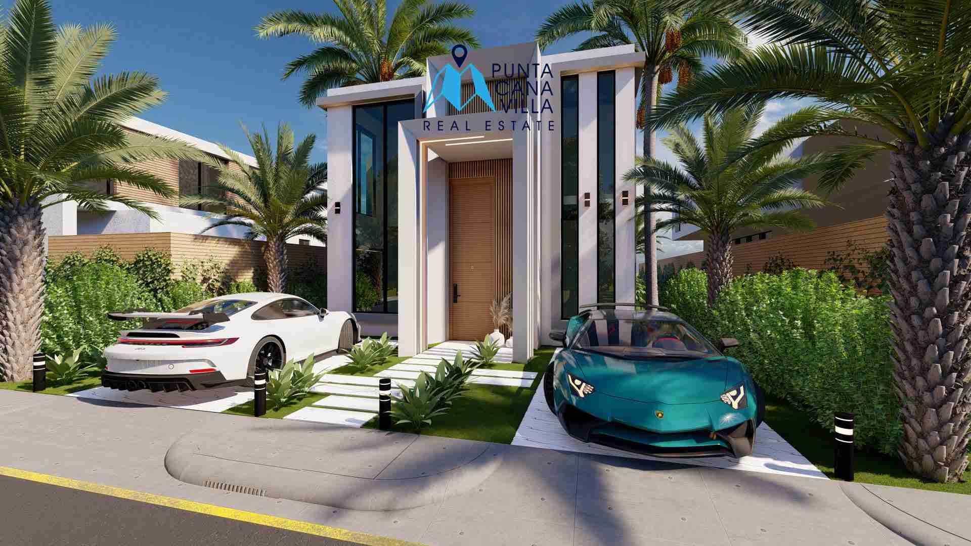 palmeras resipal punta cana villa for sale two bedroomsFACHADA palmeras resipal punta cana villa for sale two bedroomsFACHADA