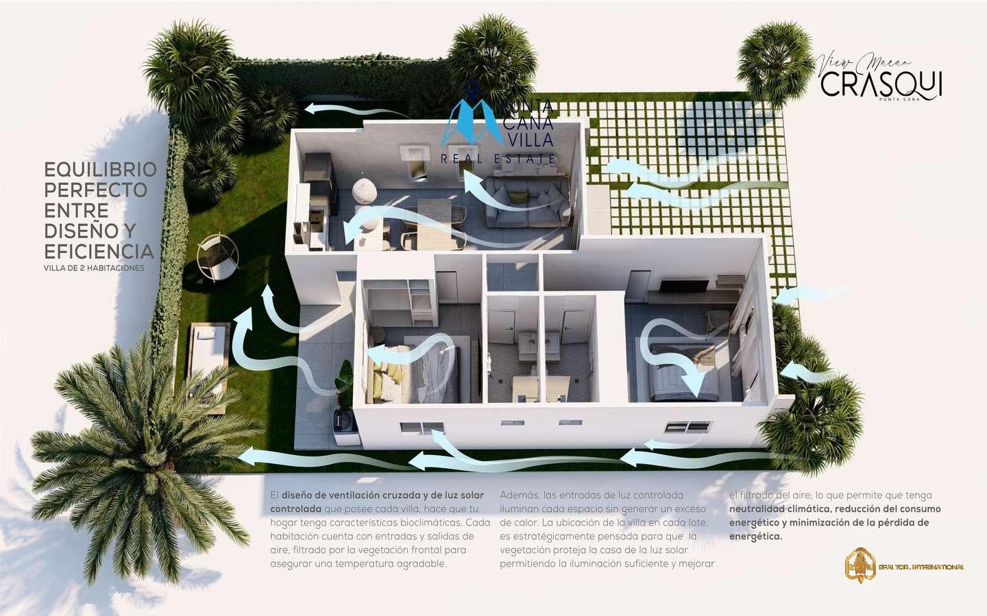 Splendid two bedroom villa for sale in Macao, Punta Cana, View Macao Crasqui Phase () Splendid two bedroom villa for sale in Macao, Punta Cana, View Macao Crasqui Phase ()