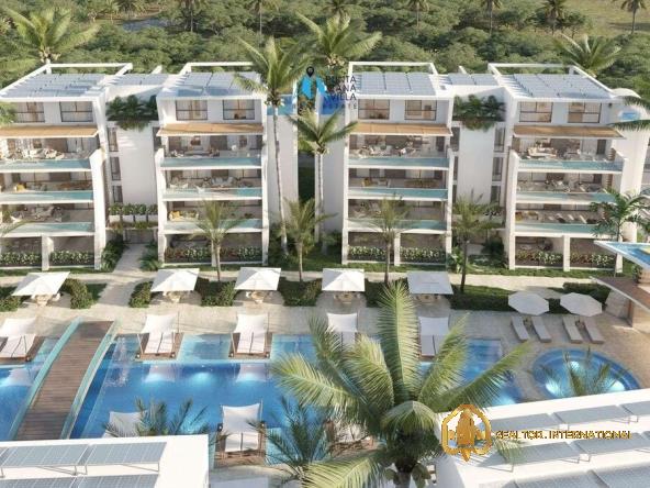 Vibes Waterfall Vista Cana, One-Bedroom Condo For Sale In Bavaro, Punta Cana