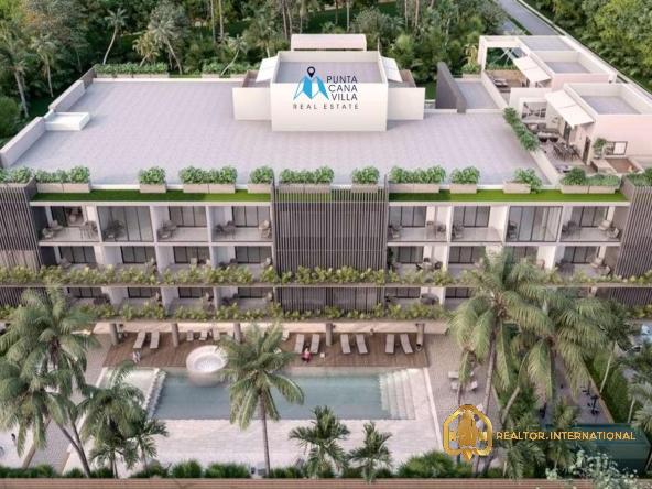 Elegant one-bedroom condo for sale in Cuidad Las Canas, Cap Cana, with electronic access, beach-type pool plus a lot more to offer