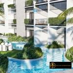 Ground-floor, 2-bedroom Punta Cana condo for sale, free Shuttle-bus to the beach, with Swim-Up from the pool