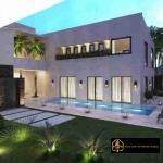 Punta Cana Village, Modern villa 4BR for sale. Beach and Pool