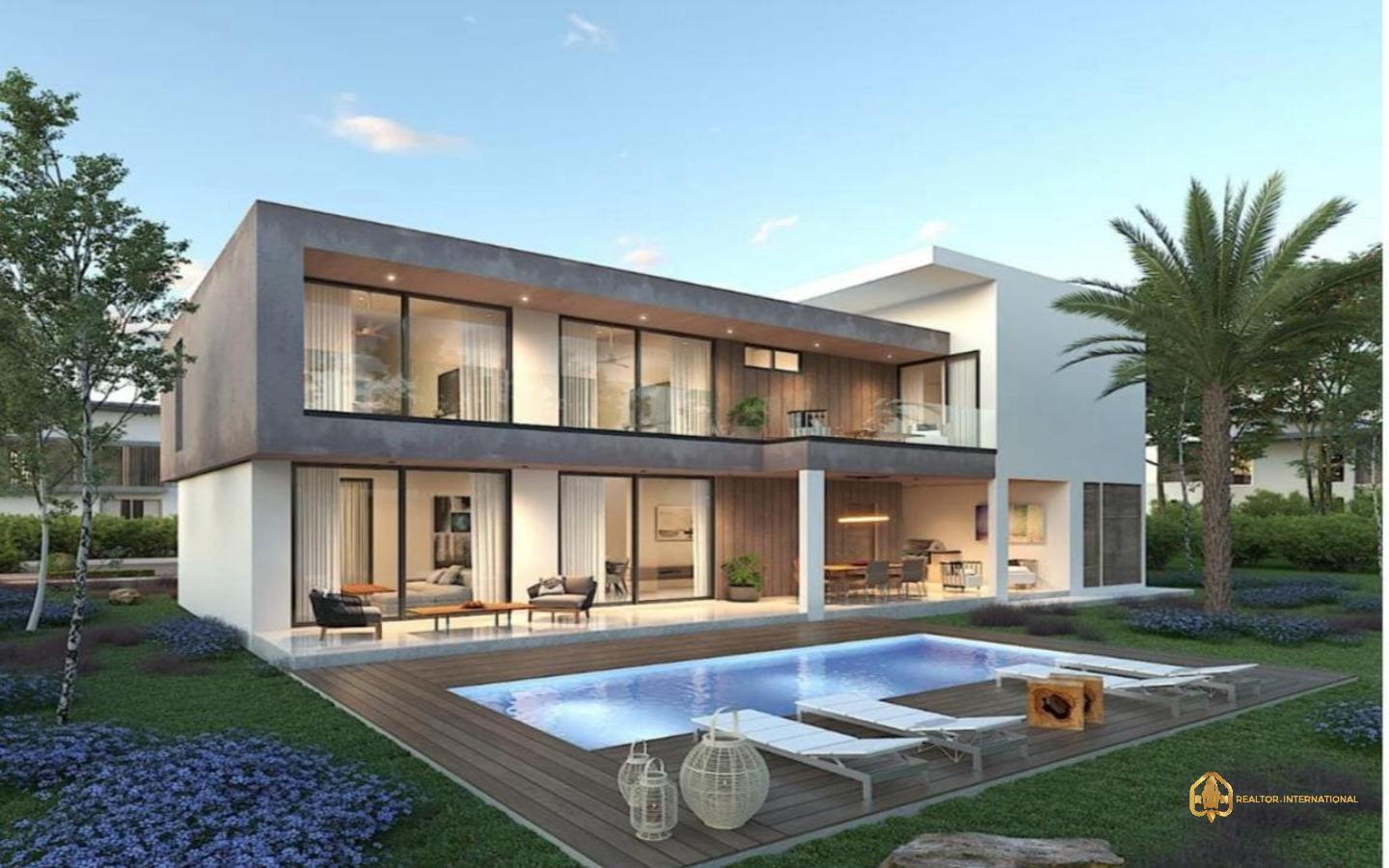 Cap cana condos for sale in Ciudad Las Canas five bedroom villa with covered terrace () Cap cana condos for sale in Ciudad Las Canas five bedroom villa with covered terrace ()