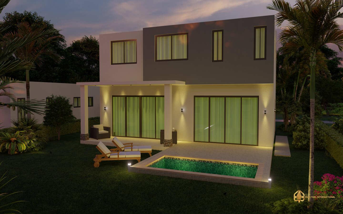For sale in Punta Cana, three bedroom villa in Vista Cana, Blisstrails () For sale in Punta Cana, three bedroom villa in Vista Cana, Blisstrails ()