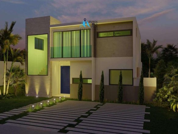 For sale in Punta Cana, three-bedroom villa in Vista Cana