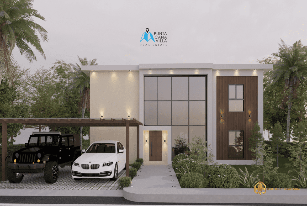 Punta Cana houses for sale three bedroom villa in Vista Cana Aurora at Vista Cana