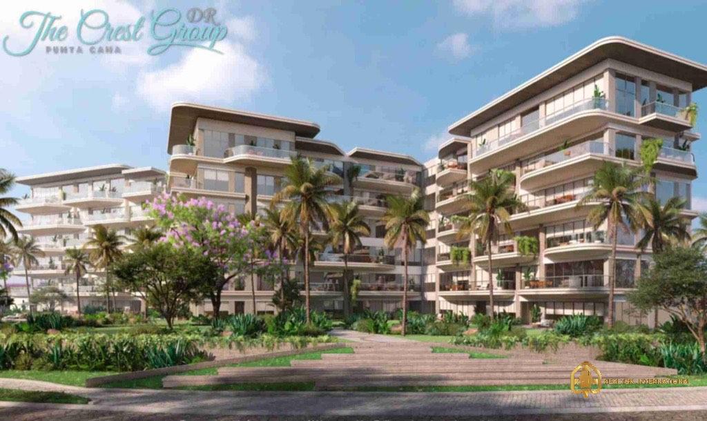 Two Bedrooms Apartments for sale in Cap Cana with Golf course and Private Beach