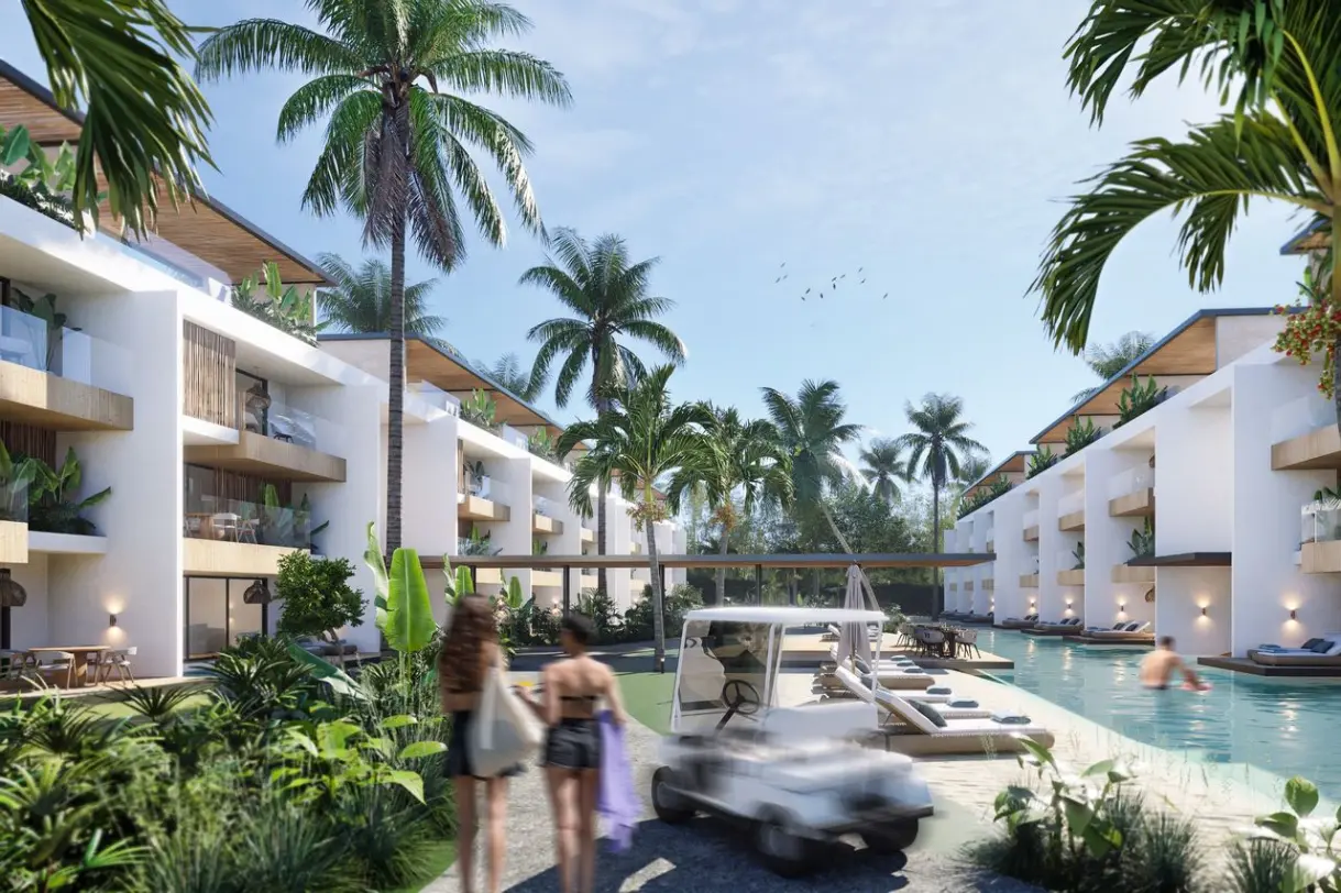 ID , Habitat Beach Garden, Two Bedroom Apartment For Sale In Juan Dolio ()