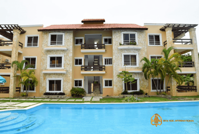 Spacious Two-Bedroom Penthouse for sale with 2 balconies, 2 minutes walking distance from the beach at Punta Cana