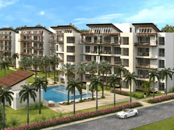 Luxury and Cozy Two-bedroom Condo for sale located just a 5-10 minute walk away from the beach in Punta Cana