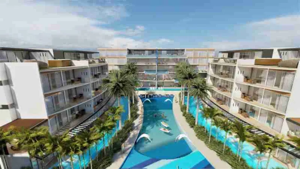 Two bedroom apartment in Downtown Punta Cana with private pool scaled