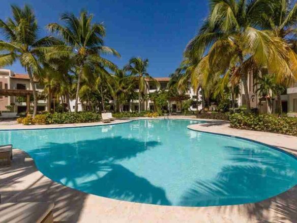 Three bedroom condos for sale in Punta Cana, gated community, private beach.
