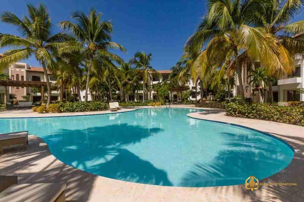 Three bedroom condos for sale in Punta Cana, gated community, private beach.