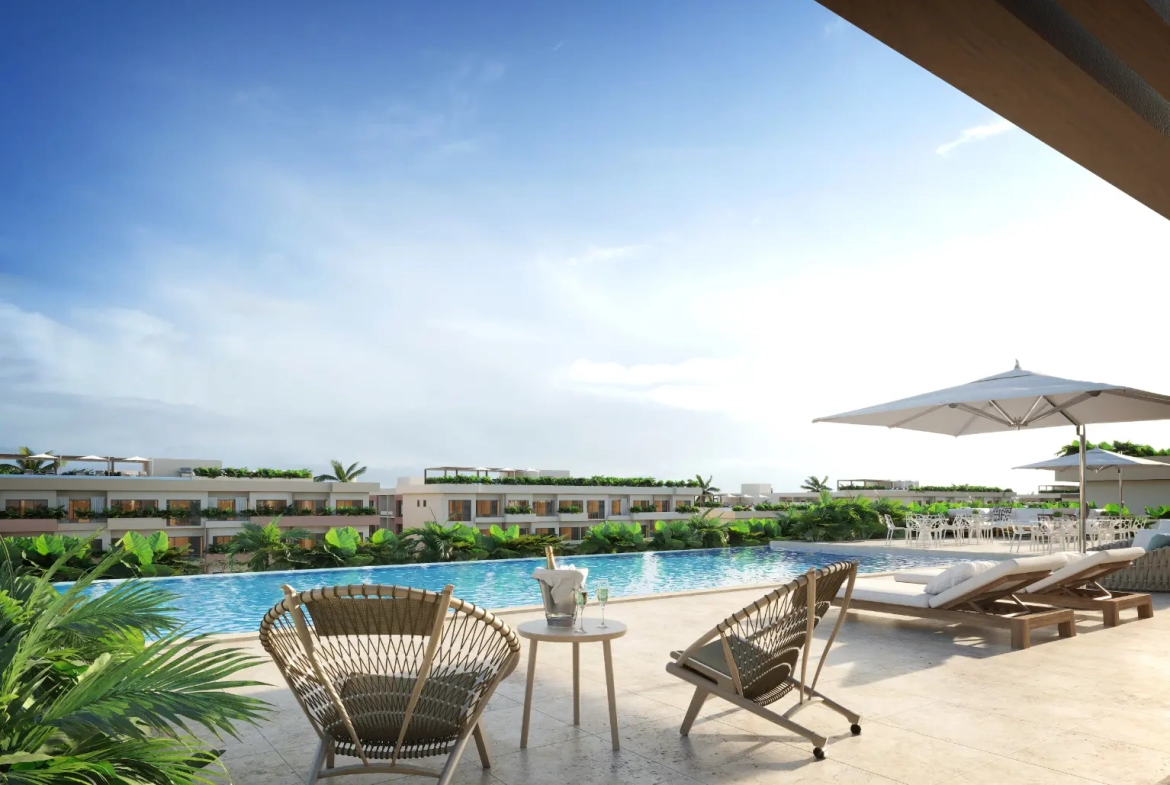 ID , City Place, Two Bedroom Condo For Sale In Punta Cana With Elevator ()