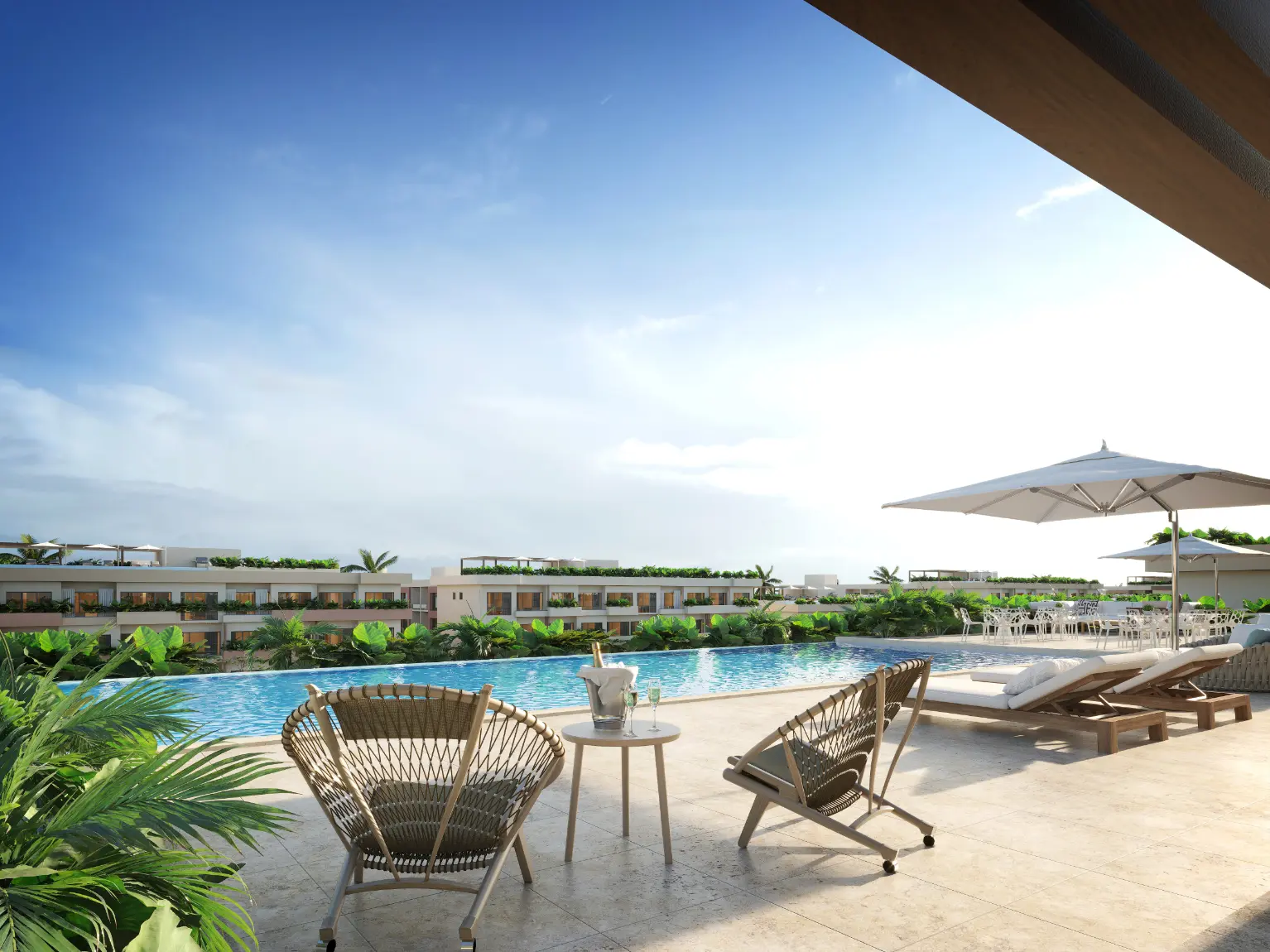 ID , City Place, Two Bedroom Condo For Sale In Punta Cana With Elevator ()