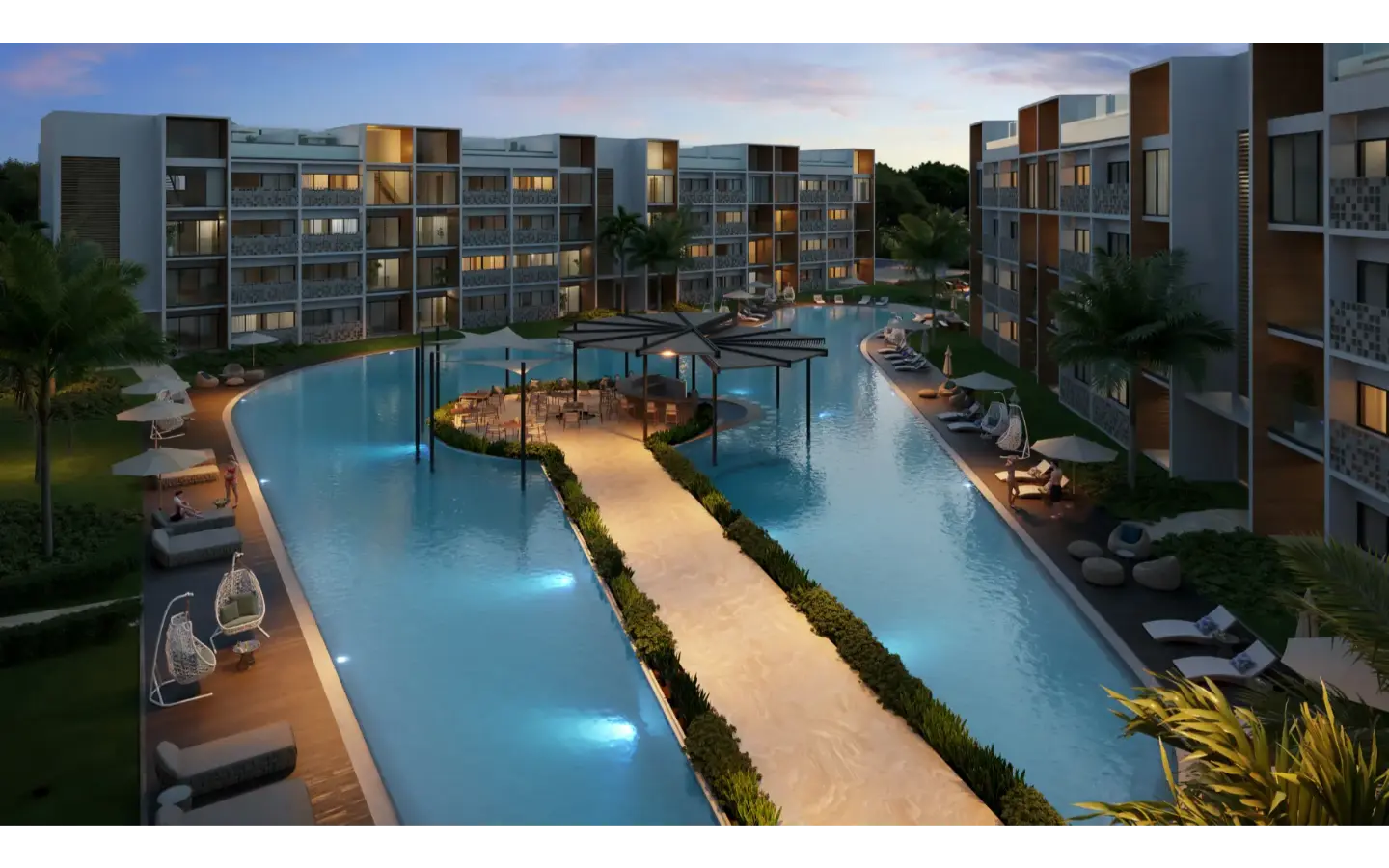 ID Mystiq Wave Two Bedroom Apartment For Sale In White Sands Punta Cana With Pool View