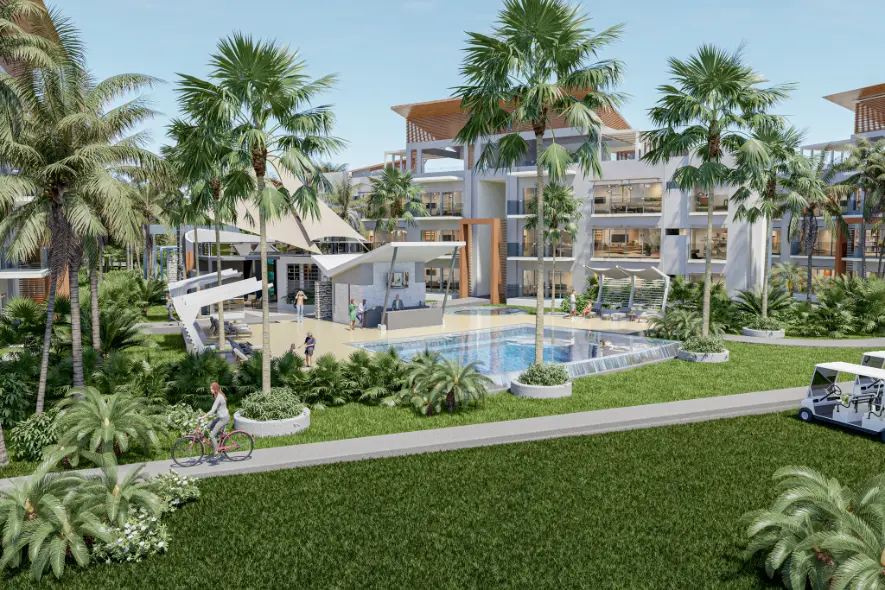 ID , Two Bedroom Condo for Sale at The Palms Residences, White Sands, Punta Cana ()