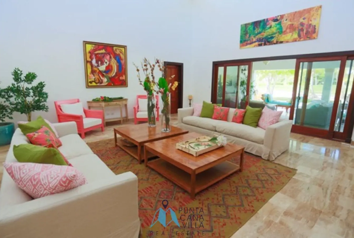 Punta Cana Four bedroom furnished villa for sale in Tortuga By