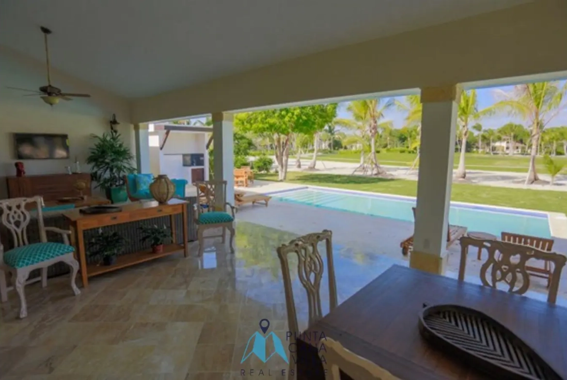 Punta Cana Four bedroom furnished villa for sale in Tortuga By