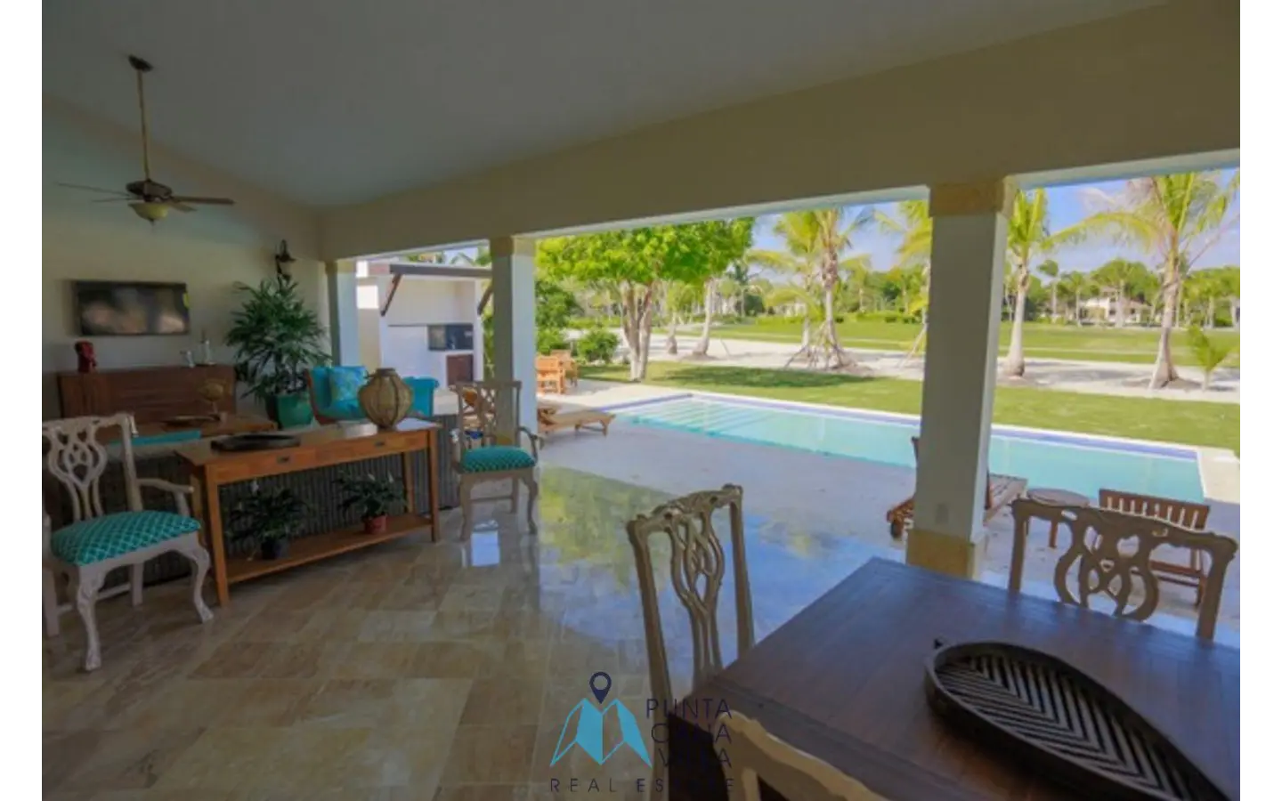 Punta Cana Four bedroom furnished villa for sale in Tortuga By