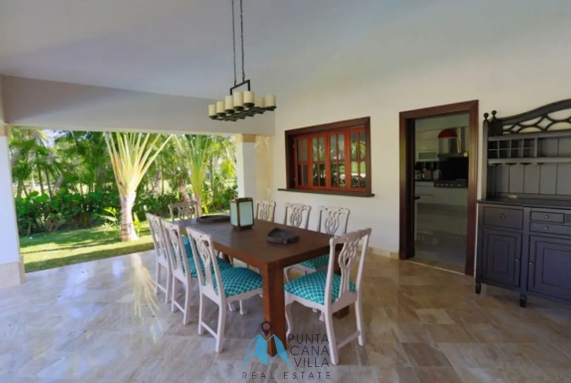 Punta Cana Four bedroom furnished villa for sale in Tortuga By