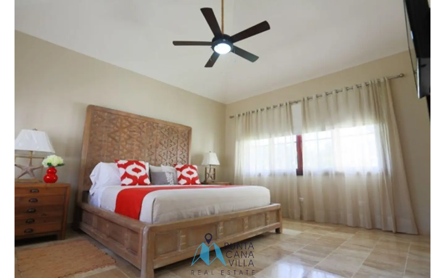 Punta Cana Four bedroom furnished villa for sale in Tortuga By