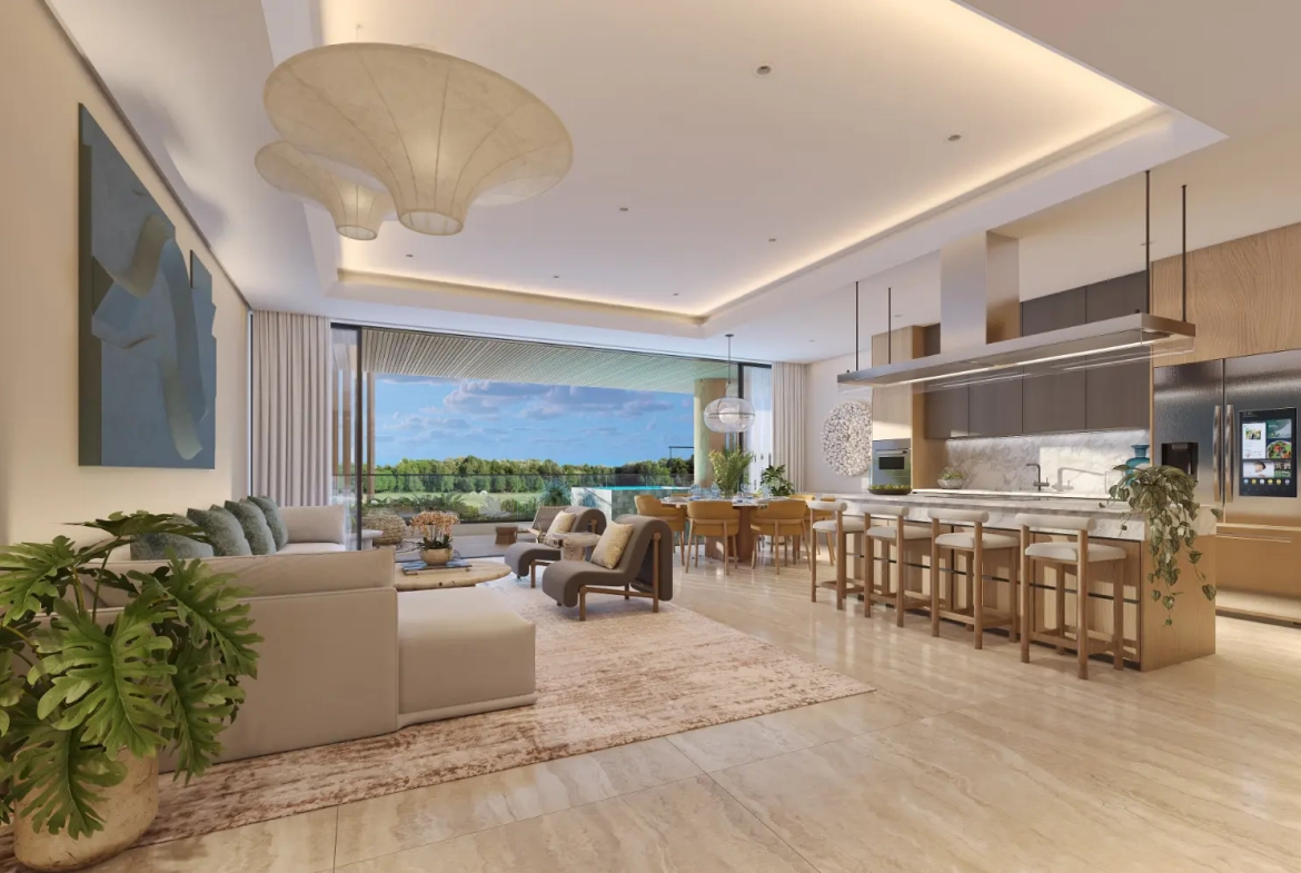 ID , Palm Beach Residences, One Bedroom Penthouse For Sale In Cap Cana ()