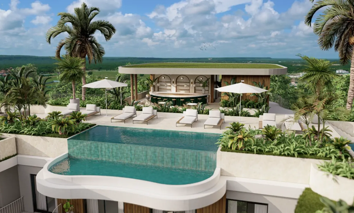 ID , Danzza luxury Residences, One Bedroom Penthouse For Sale In Cap Cana ()