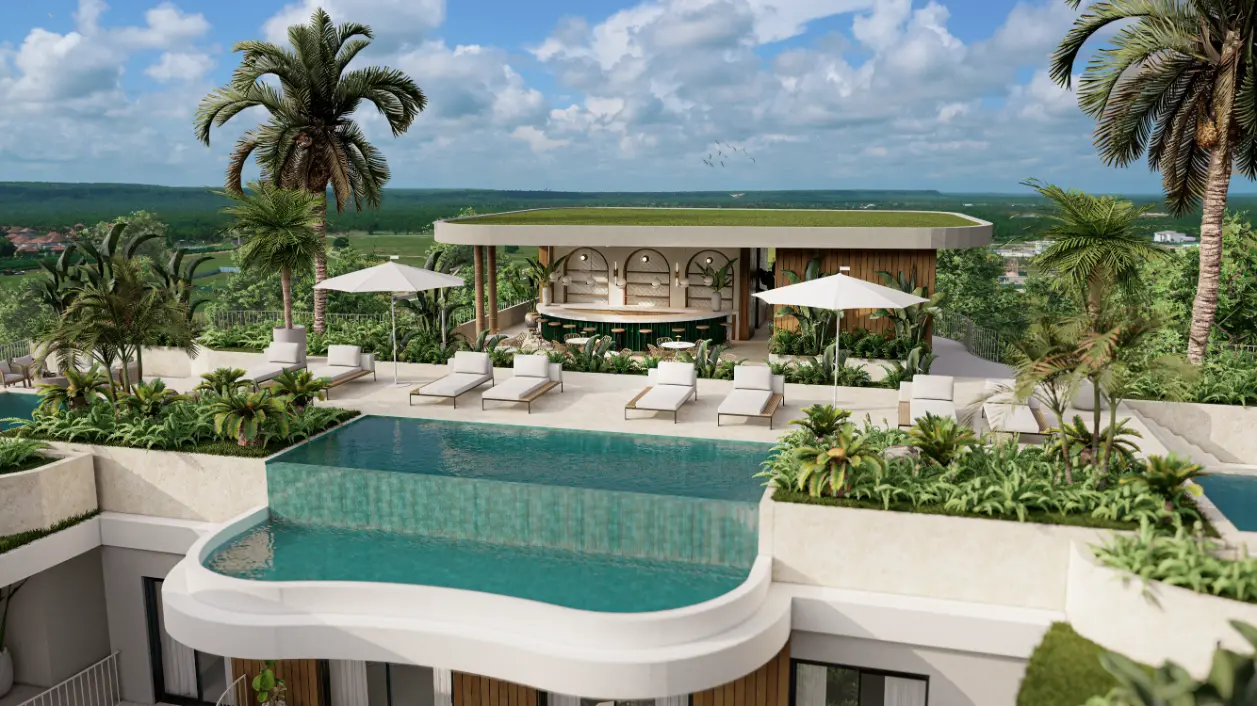 ID , Danzza luxury Residences, One Bedroom Penthouse For Sale In Cap Cana ()