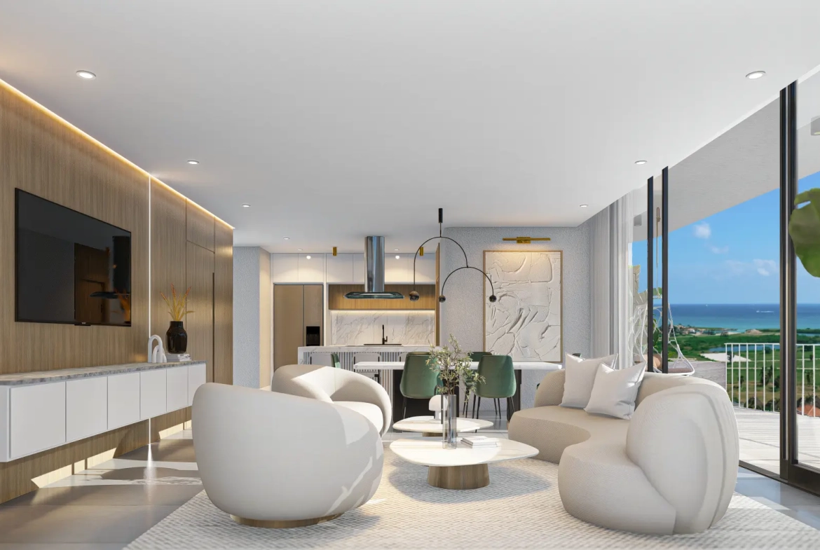 ID , Danzza luxury Residences, One Bedroom Penthouse For Sale In Cap Cana ()