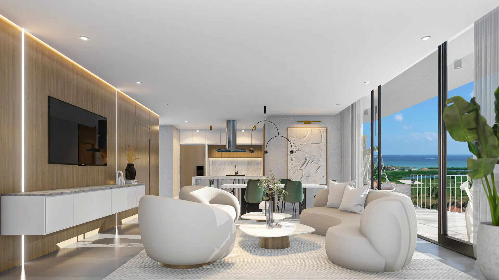 ID , Danzza luxury Residences, One Bedroom Penthouse For Sale In Cap Cana ()