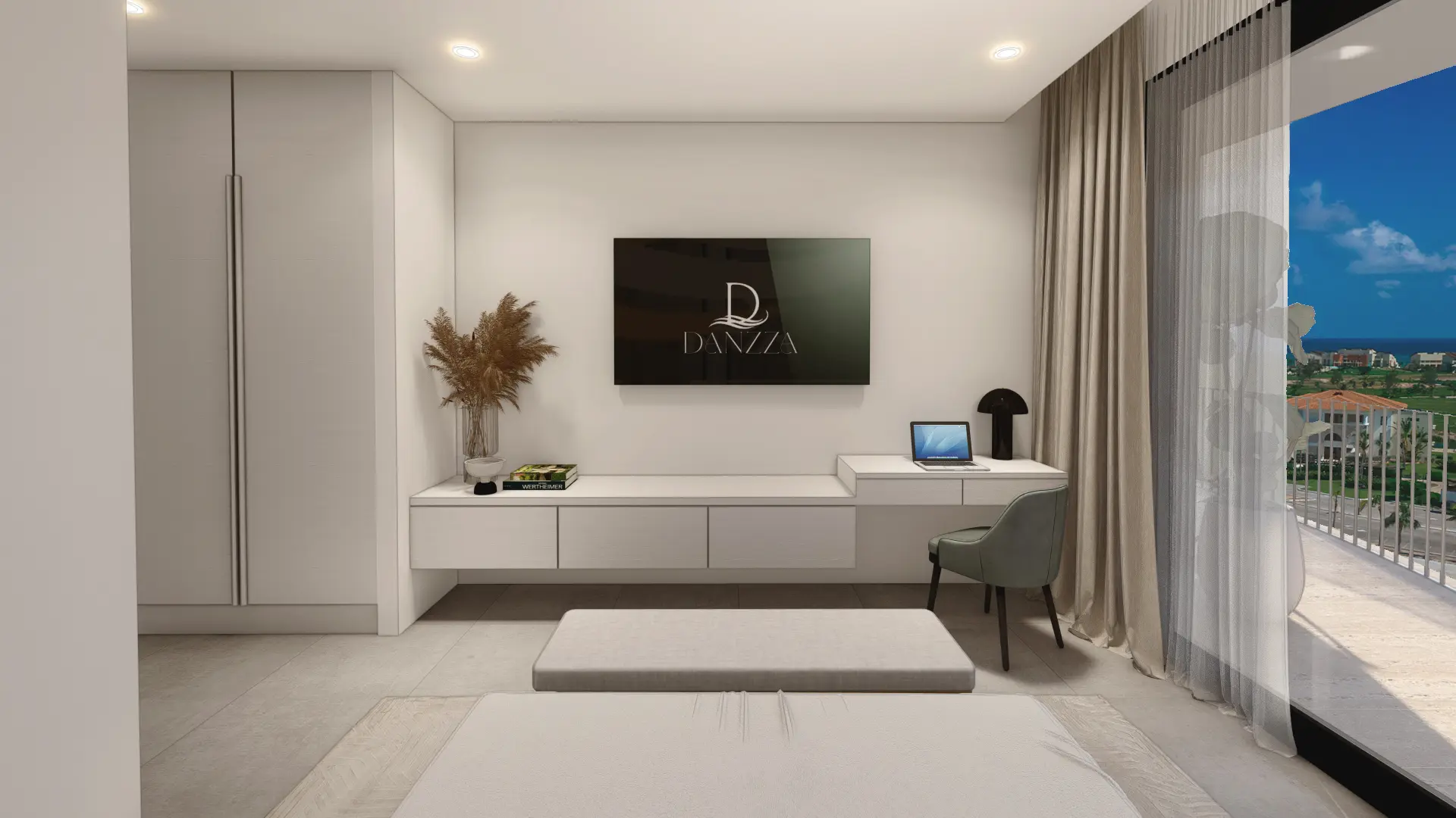 ID , Danzza luxury Residences, One Bedroom Penthouse For Sale In Cap Cana ()