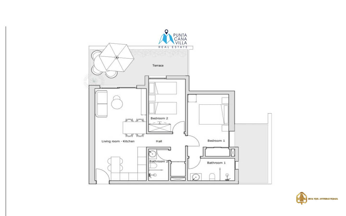 Veron Punta Cana condos for sale in Ville Larimar two bedroom Veron Punta Cana condos for sale in Ville Larimar two bedroom