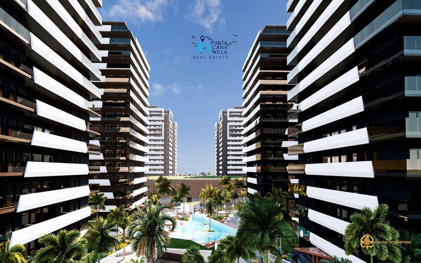 Veron, Punta Cana condos for sale in Ville Larimar, two bedroom () Veron Punta Cana condos for sale in Ville Larimar two bedroom