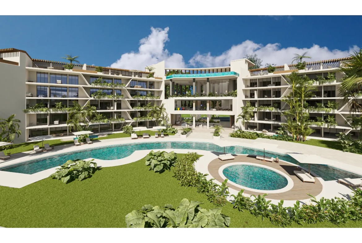 ID Coral Lake Resort One Bedroom Apartment For Sale In Cap Cana with views of the Lake