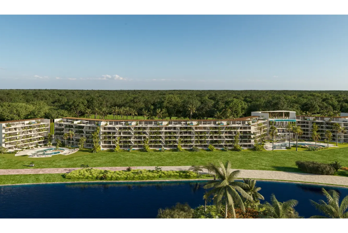 ID Coral Lake Resort One Bedroom Apartment For Sale In Cap Cana with views of the Lake