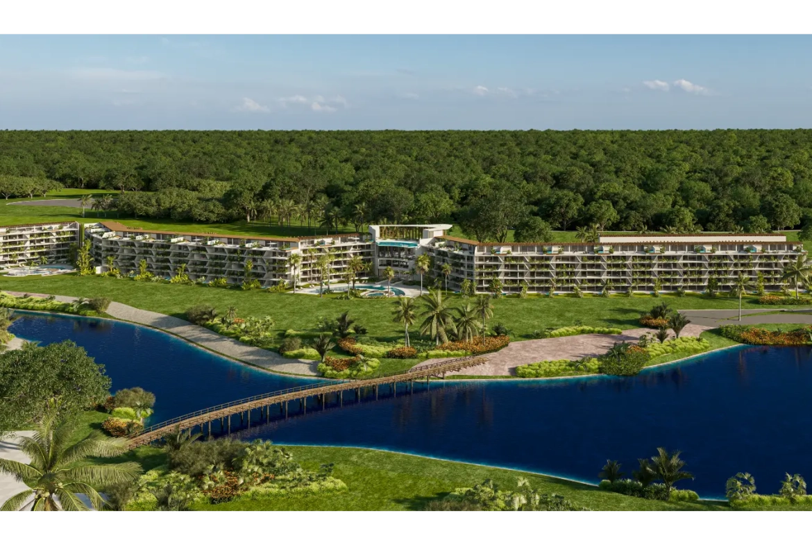 ID Coral Lake Resort One Bedroom Apartment For Sale In Cap Cana with views of the Lake