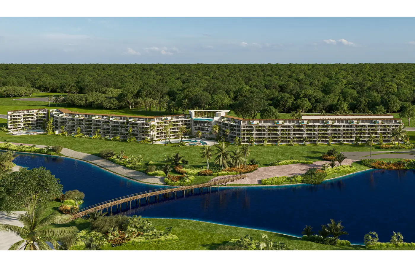 ID Coral Lake Resort One Bedroom Apartment For Sale In Cap Cana with views of the Lake